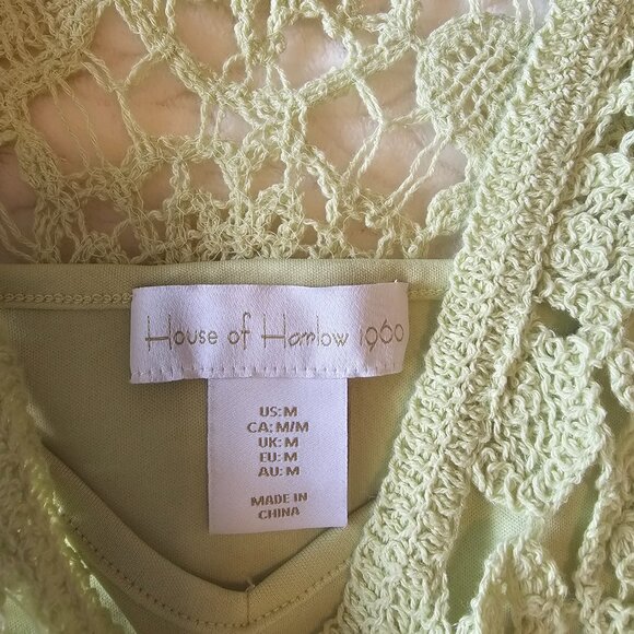 House of Harlow 1960 Lace Maxi Dress in Light Green - Picture 5 of 6